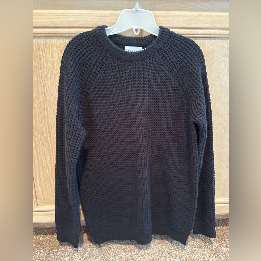 Top man XS black long sleeve sweater comfy!